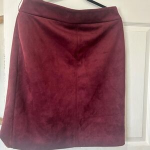 Ann Taylor - Burgundy Skirt-Size 14
